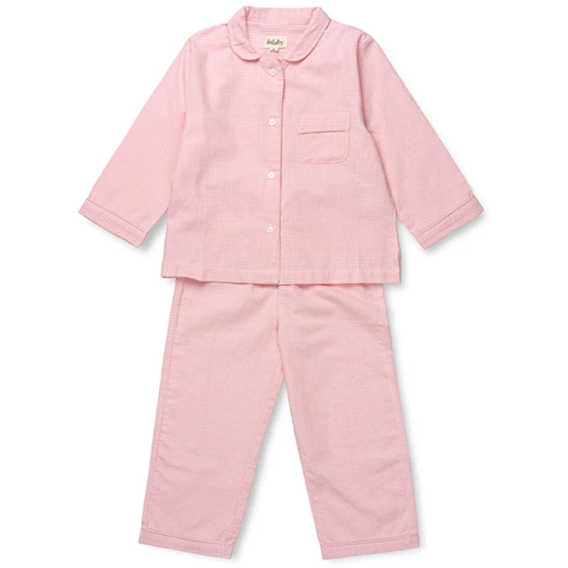 Lalaby Tiny Check Pink Classic Pyjamas