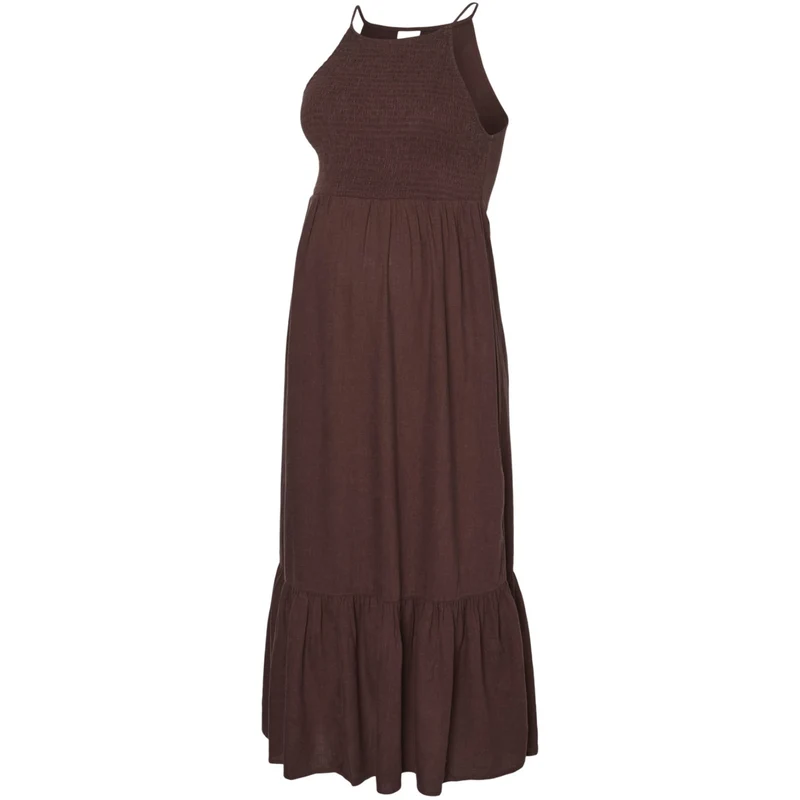 Mama;licious Fudgesickle Mlnebula S/L Smock Wo Midi Kjole