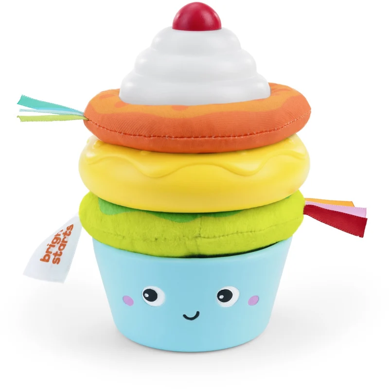 Bright Starts Cupcake Tower™ Stacking Leketøy With Bitering