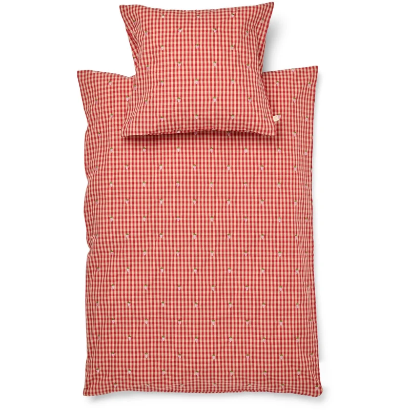 Flöss Red-pink Berry Gingham Molly Pineberry Dyne + Pute