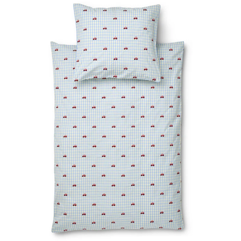 Flöss Blue Gingham Albert Dyne + Pute
