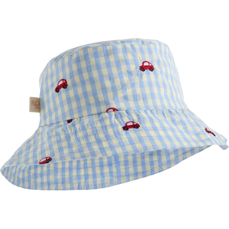 Flöss Blue Gingham Albert Bøtte Lue