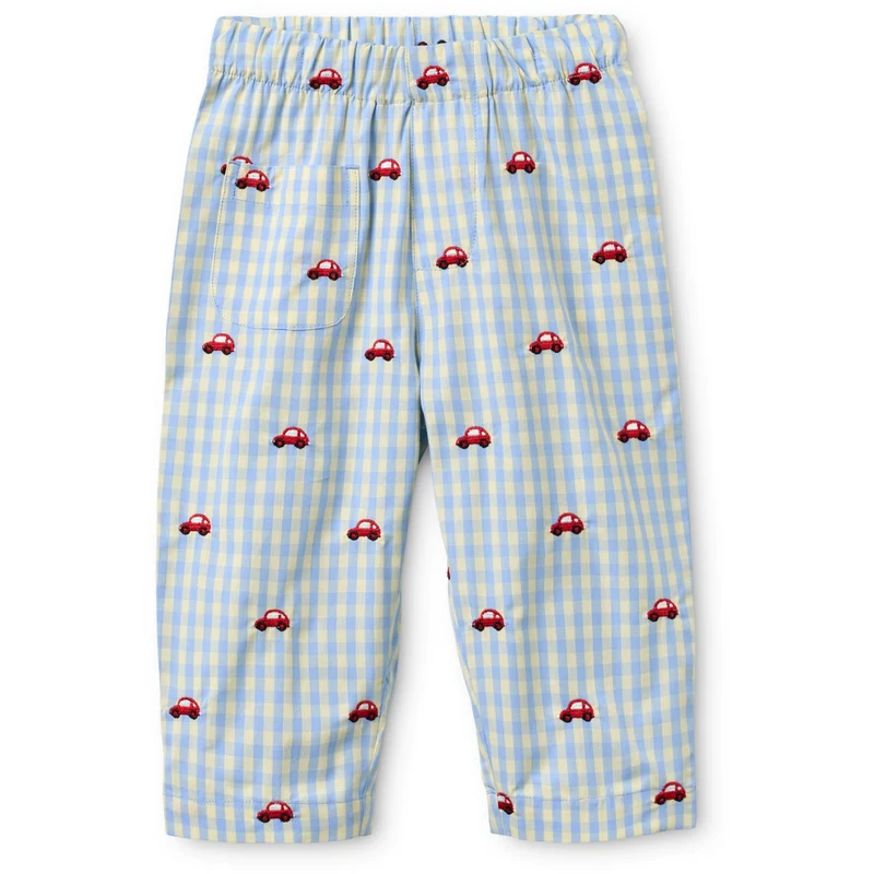 Flöss Blue Gingham Albert Bukser