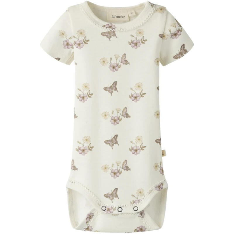 Lil'Atelier Coconut Milk Flower Nbflayo Sna Ss Slim Body Lil
