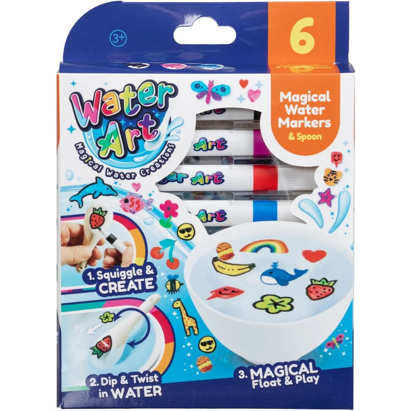 Water Art Sett Med 6 Markører