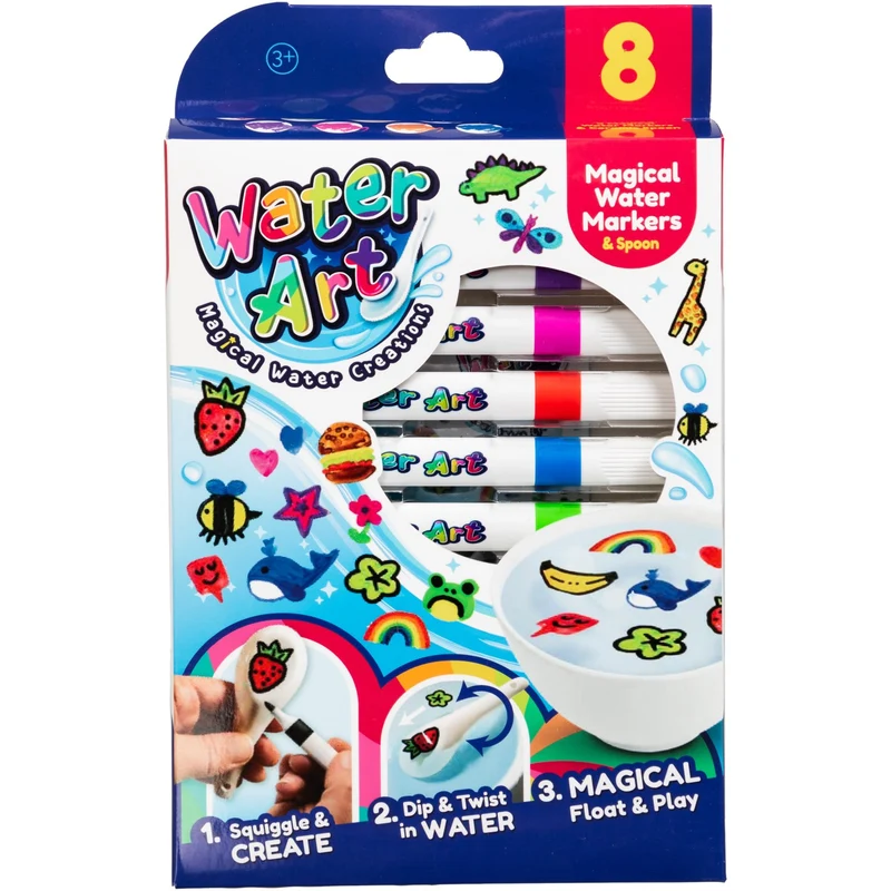Water Art Sett Med 8 Markører