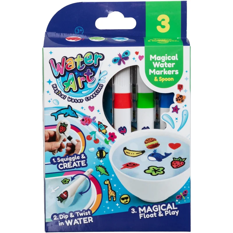 Water Art Sett Med 3 Markører