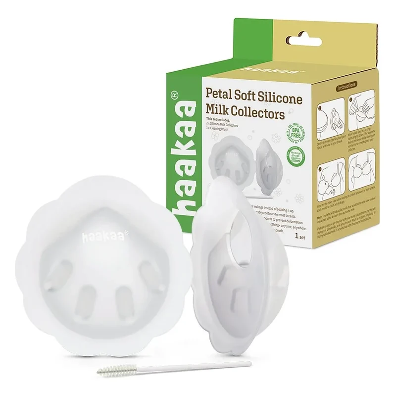Haakaa Petal Soft Silicone Milk Collector - 2 stk.