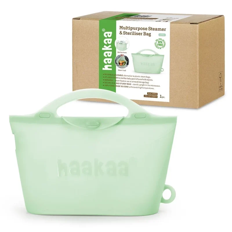Haakaa flerbruk damp- og steriliseringspose - Kalk - 1 stk - 2000 ml