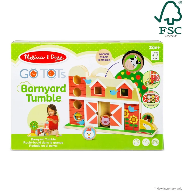 Melissa & Doug Multifarvet Leketøy - Go Tots - Bondegårds Tumlesæt
