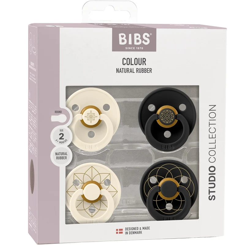 Bibs Ivory Gold Black Gold Smokk Studio Colour 4 Pakke Noor & Layl Latex