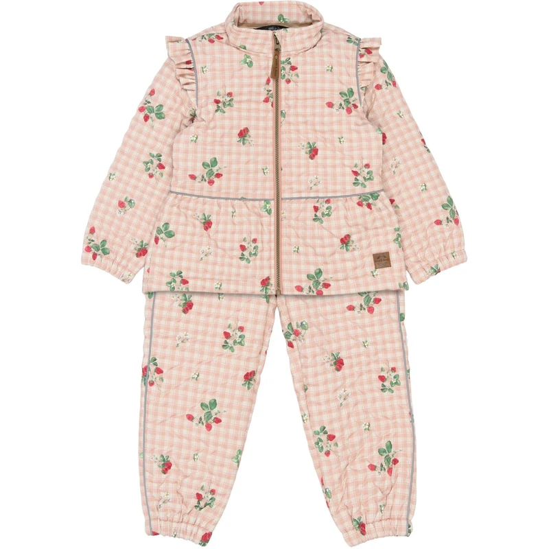 Mikk-Line Strawberry AOP Thermal+ Frill Sett AOP