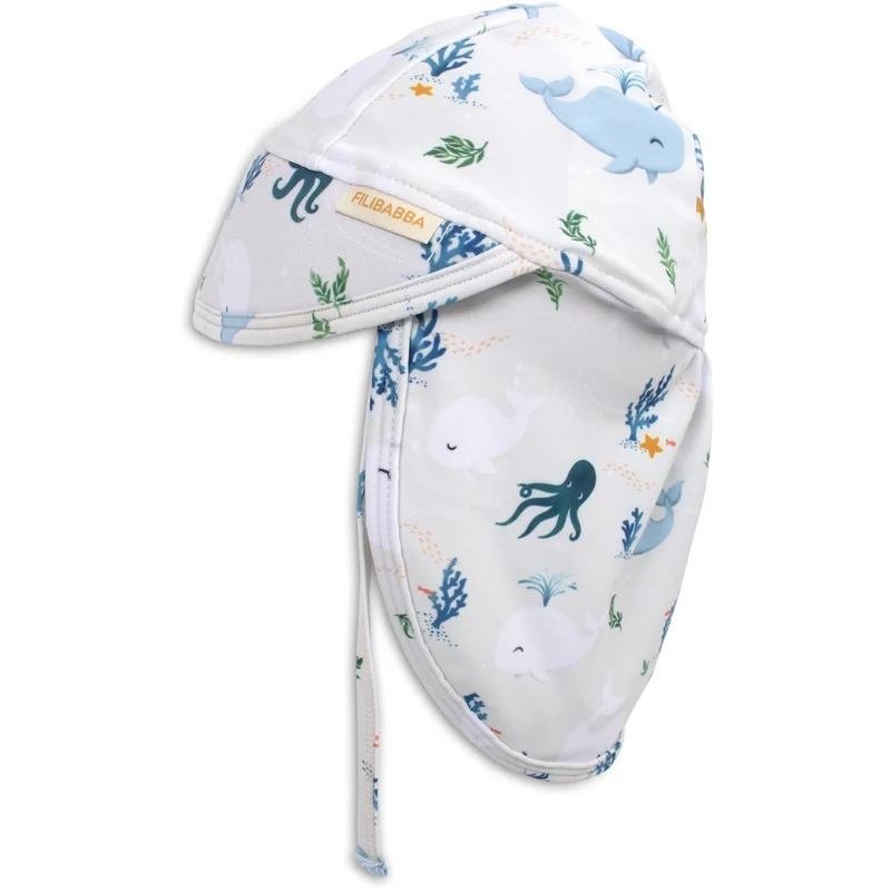 FILIBABBA Christian's Whale Tales Lykke Uv Solhatt 1-3 År