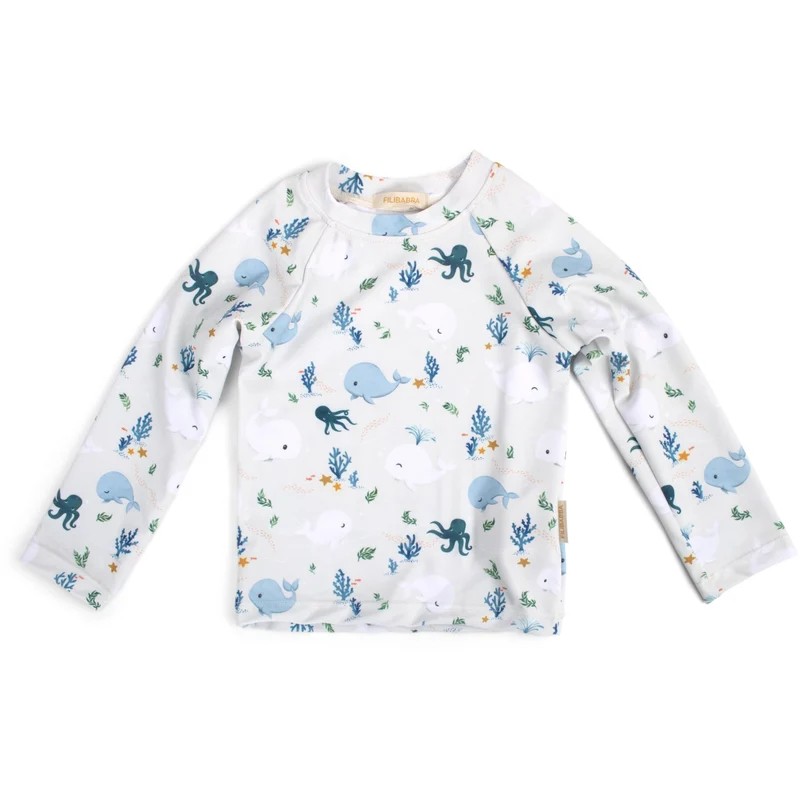 FILIBABBA Christian's Whale Tales Nor Uv Bluse Ls