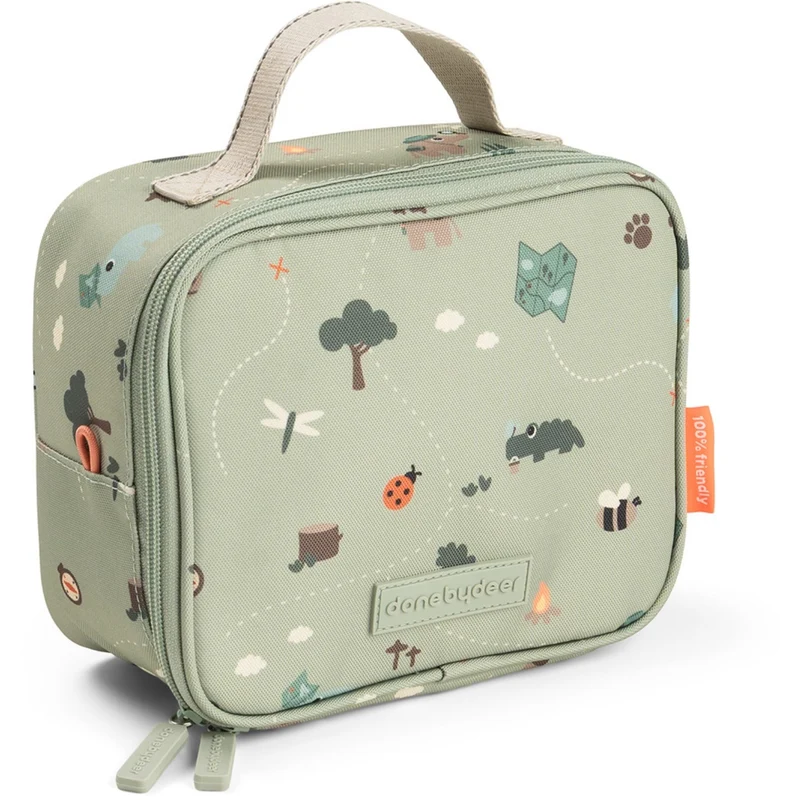 DonebyDeer Green Tiny Trails Tiny Insulated Lunch Veske
