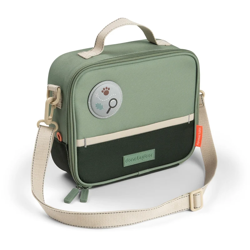 DonebyDeer Green Tiny Trails Insulated Lunch Veske