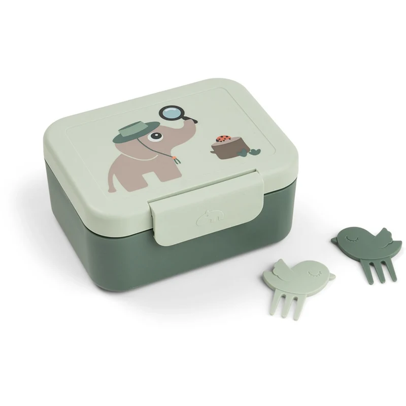 DonebyDeer Green Tiny Trails Tiny Lunch Eske Med Snack Picks