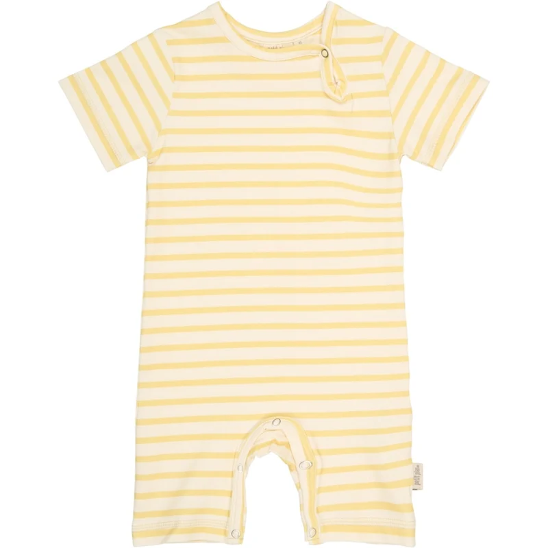Petit Piao Dusky Citron Striped Ppsun S_S Buksedrakt