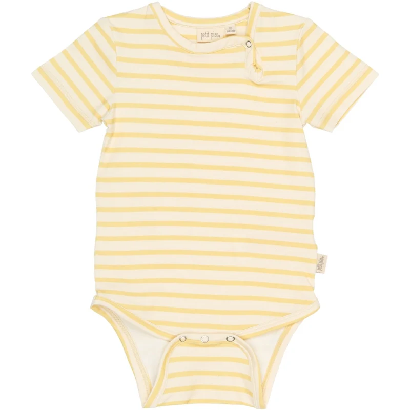 Petit Piao Dusky Citron Striped Ppsun S_S Body