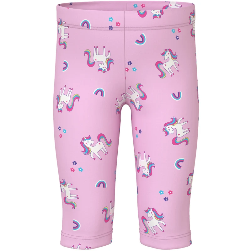 Name It Pirouette Unicorn Nmfvivian Aop Capri Leggings