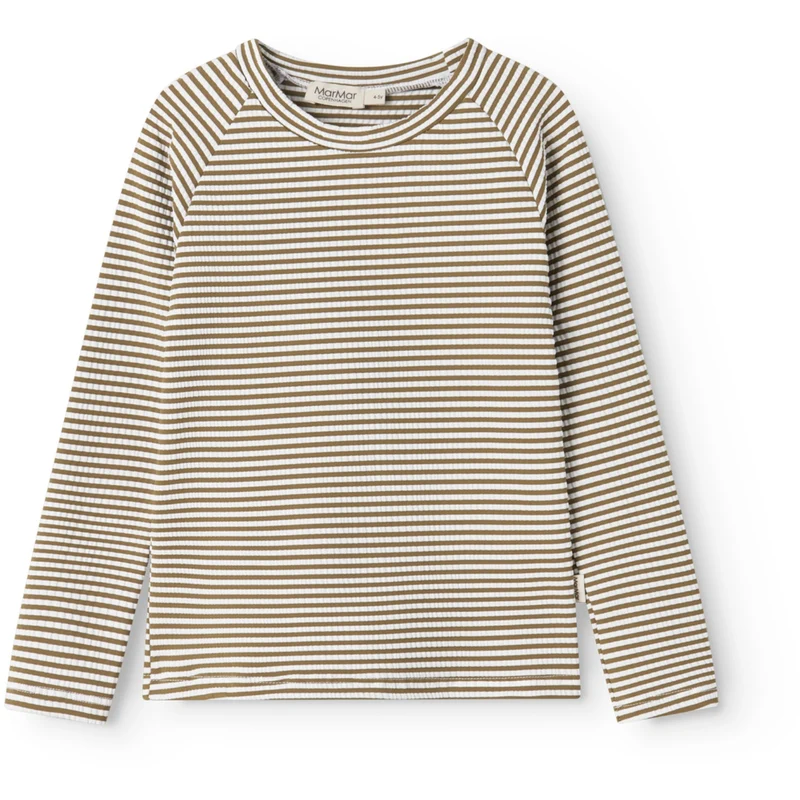 MarMar Seersucker Swim Dark Bronze Stripe Swean Tee