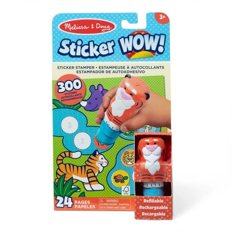 Melissa & Doug Rød Sticker Wow! Activity Pad Set Tiger
