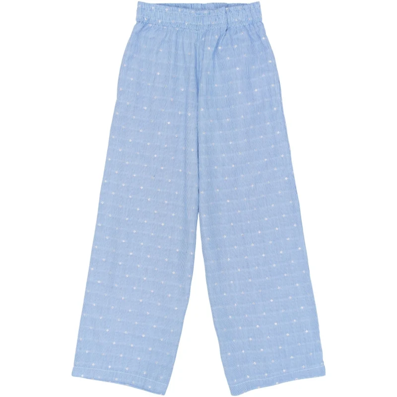 The New Forever Blue Striped Tntheresa Wide Bukser