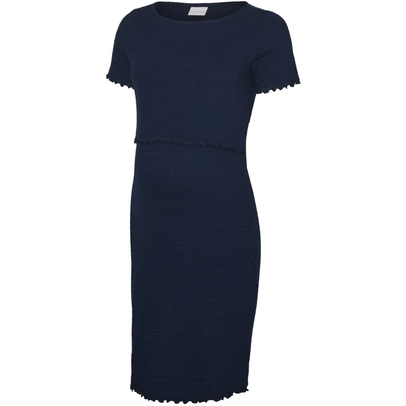 Mama;licious Pageant Blue Mlmilly June Ss Jrs Abk Kjole 2F