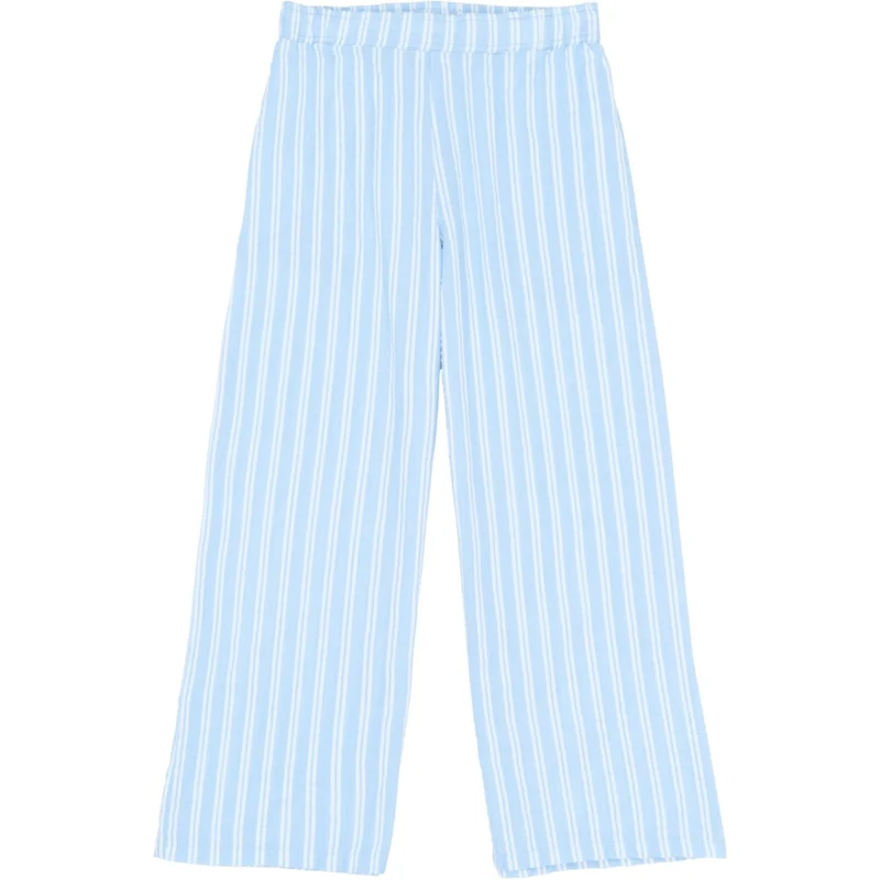 The New Forever Blue Striped Tnshirley Wide Bukser