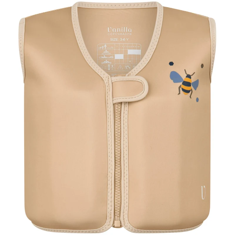 Vanilla COPENHAGEN Beige Honeybee Swim Vest Neoprene