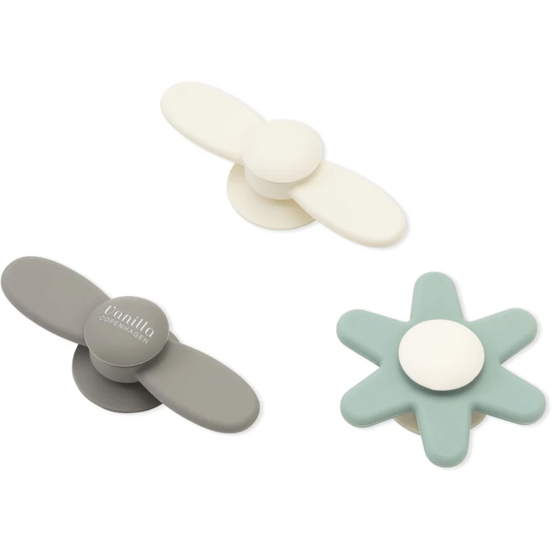 Vanilla COPENHAGEN Fern Green - Milk - Wood Suction Spinner Sett