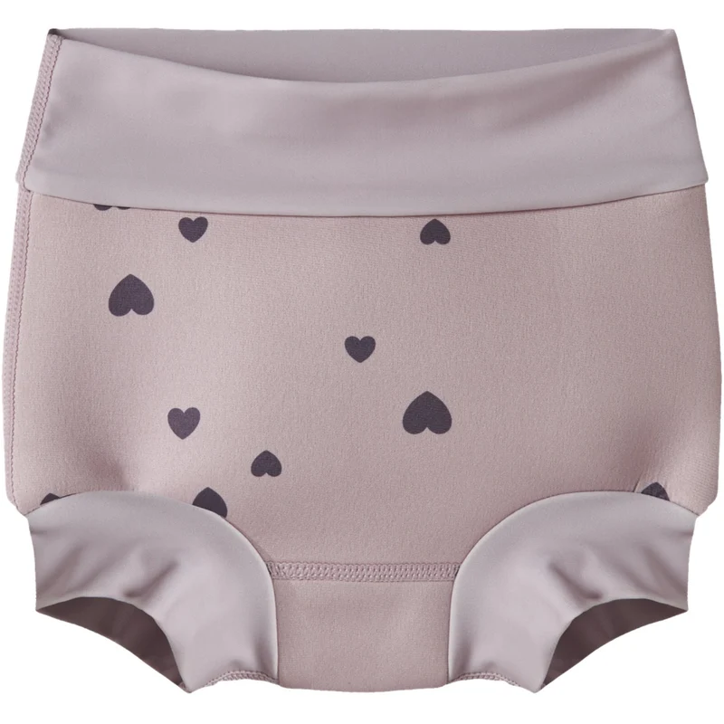 Name It Burnished Lilac Nmfzippa Swim Brief W Shield