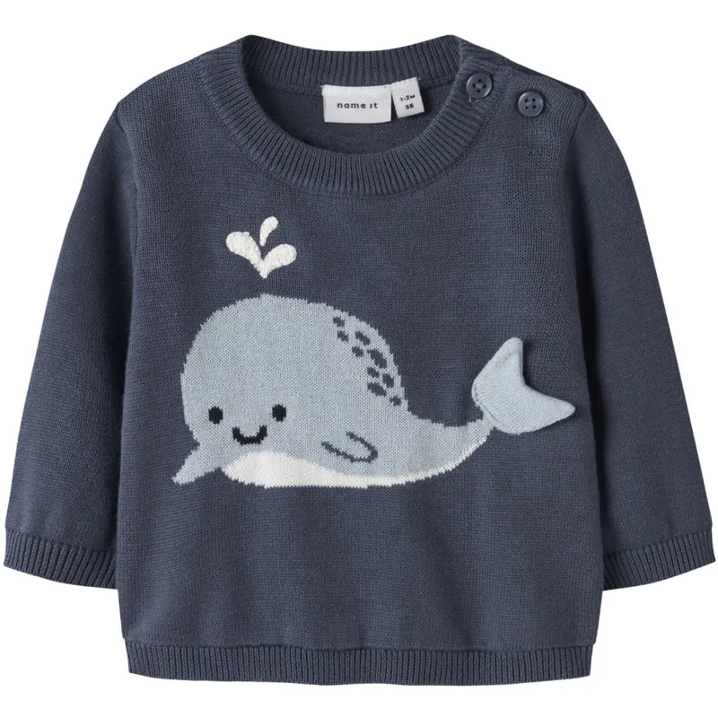 Name It Vintage Indigo Nbmfosea Ls Strikk Box