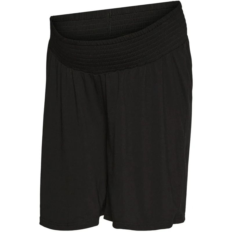 Mama;licious Black Mlrani Wide Jrs Shorts