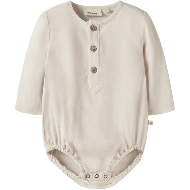 Lil'Atelier Coconut Milk Nbmfreddie Ls Loose Body Skjorte Lil