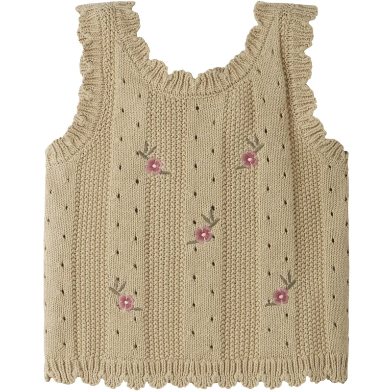 Lil'Atelier Mojave Desert Nmfhalyn Stropp Strikk Topp Lil