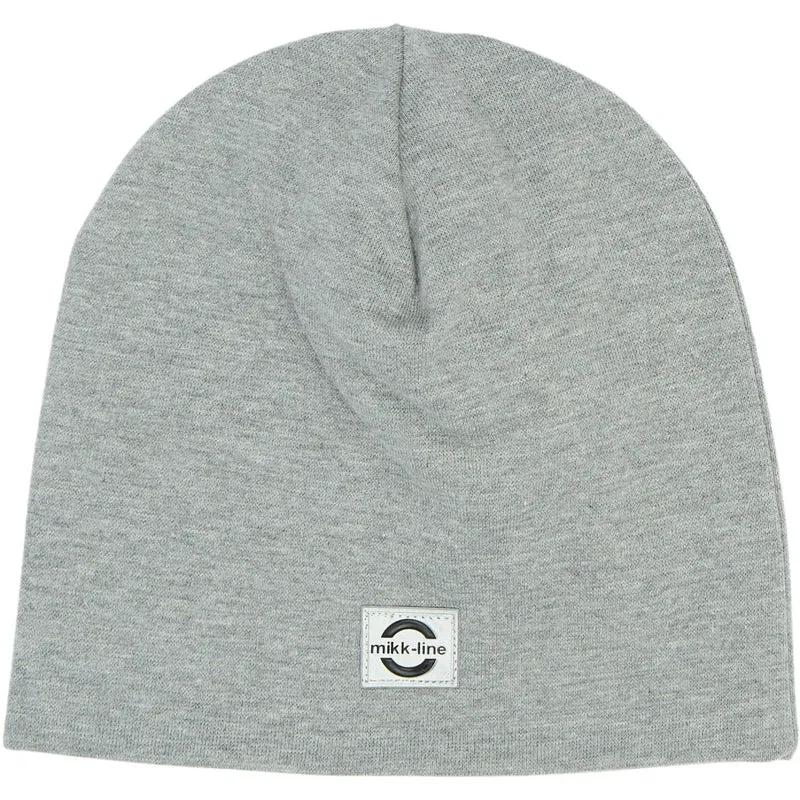 Mikk-Line Light Grey Melange Bomull Lue - Solid