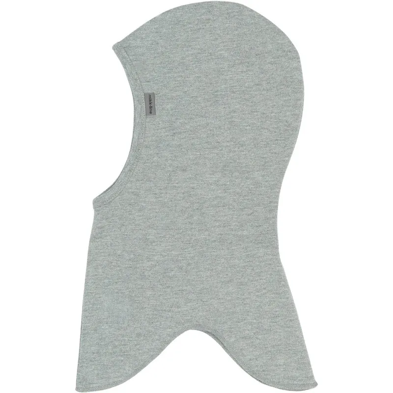 Mikk-Line Light Grey Melange Bomull Fullface