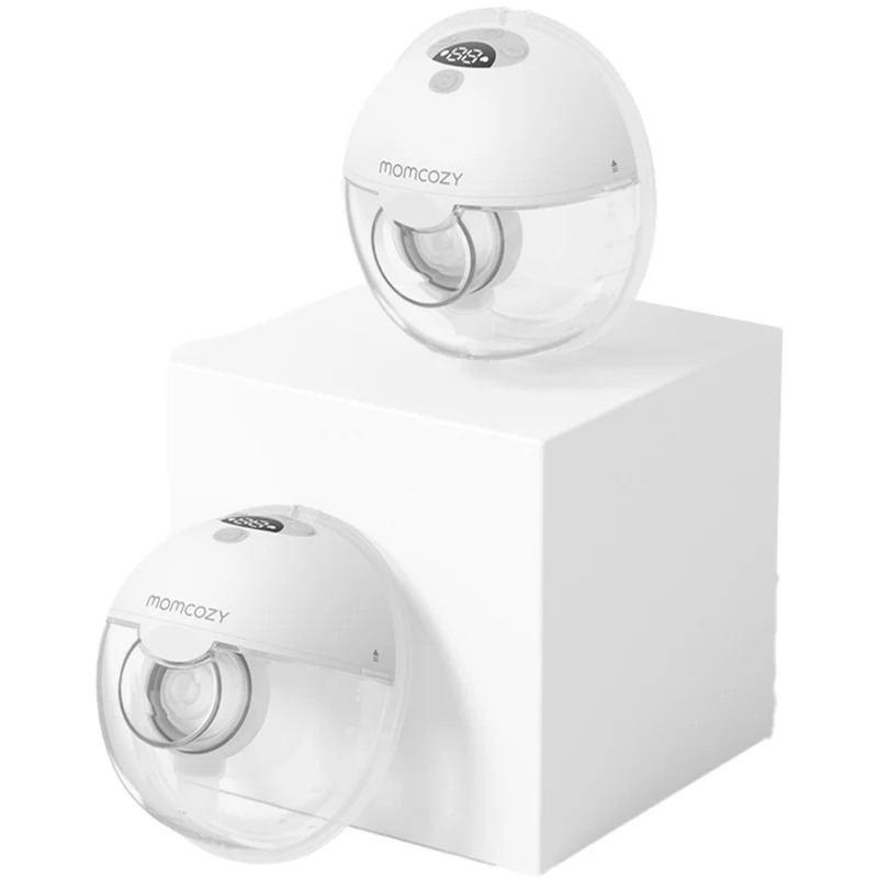 Momcozy Grey M5 Wearable Breast Pump Dobbel Pakke