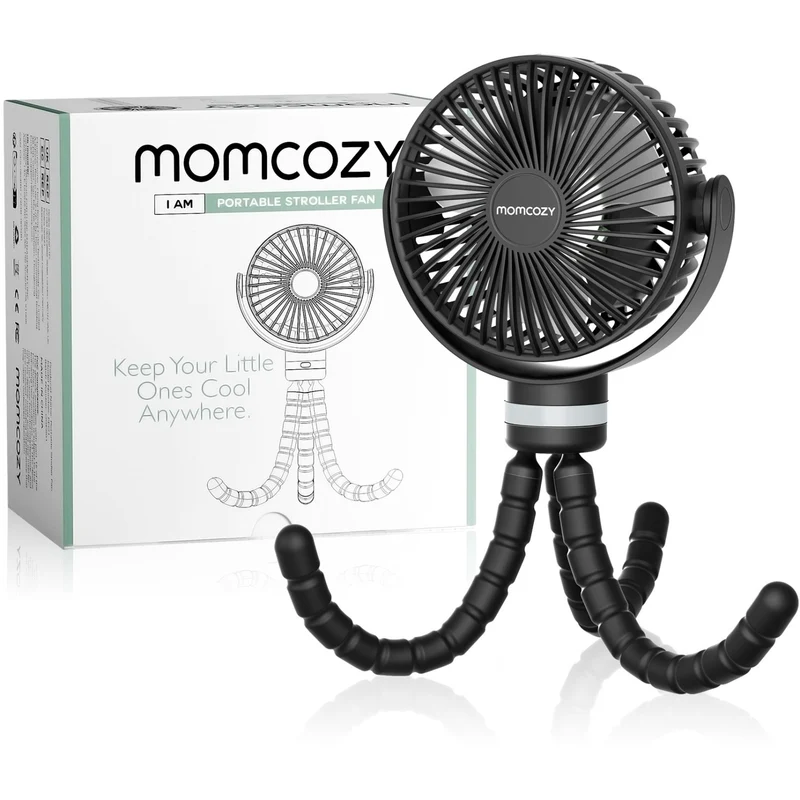 Momcozy Black Portable Stroller Fan