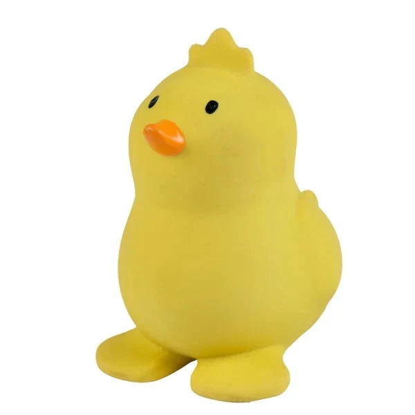 Tikiri - Chick - Organic Natural Rubber Rattle Teether & Bath Toy