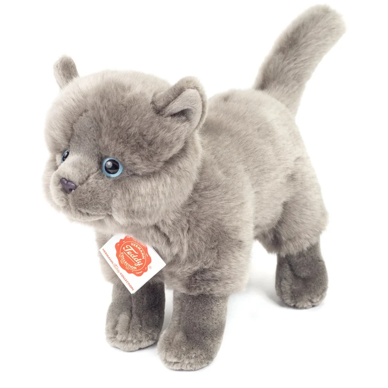 Teddy Hermann Cat - Stående kartusianer 20 cm