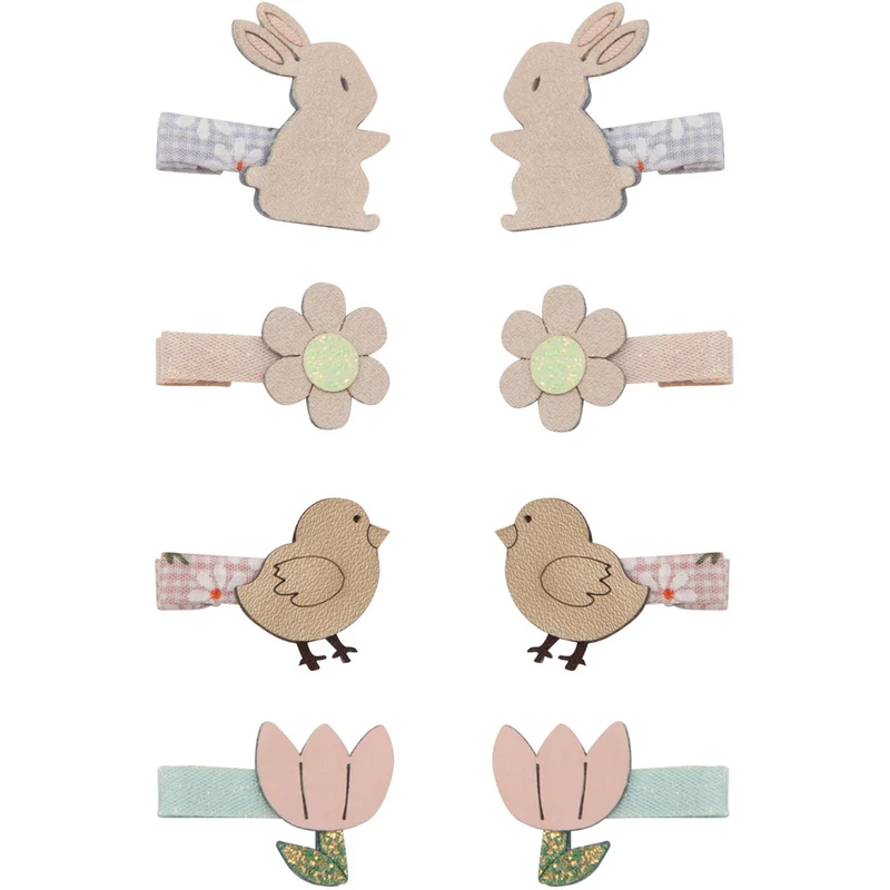 Mimi & Lula 8 Hårclips - Mini Easter