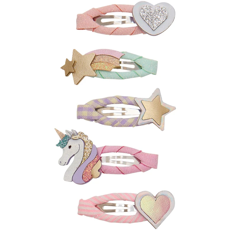 Mimi & Lula 5 Hårspænder - Mini Dreamy My Little Unicorn