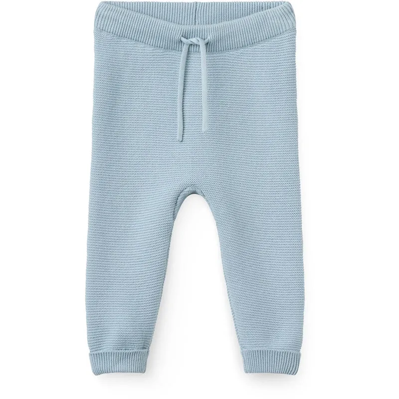 COPENHAGEN COLORS Dusty Blue Bomull Baby Leggings