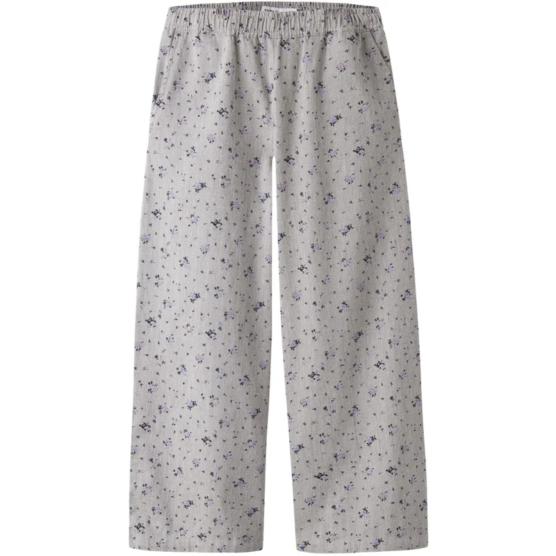 Name It Lavender Gray Nkfdrita Wide Bukser