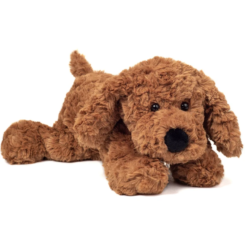 Teddy Hermann liggende hund brun 30 cm