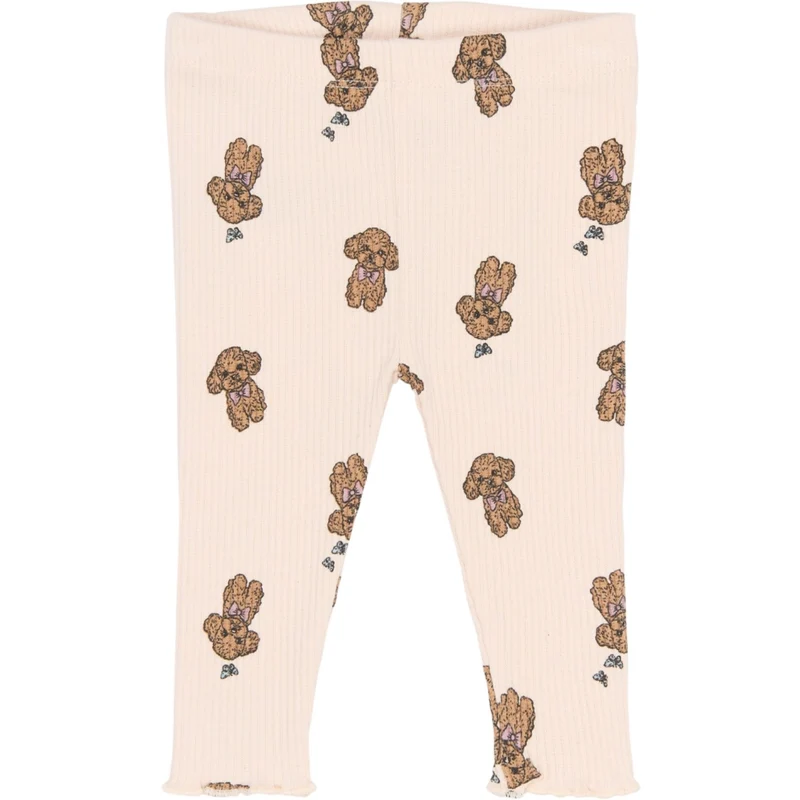 THE NEW Siblings Silver Peony Aop Tnsbsona Rib Leggings