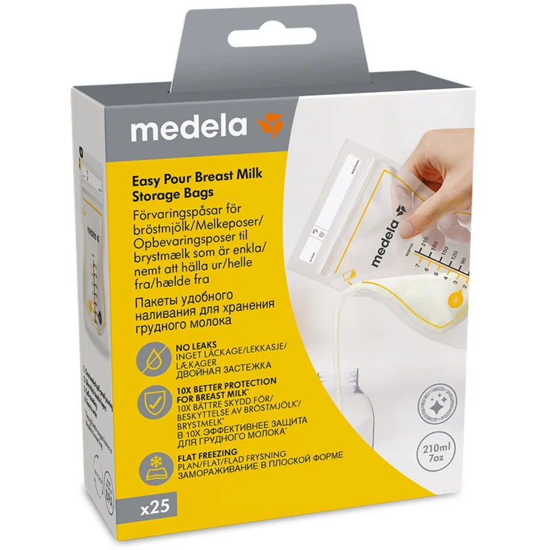 medela Easy Pour Oppbevaringsposer Til Brystmælk
