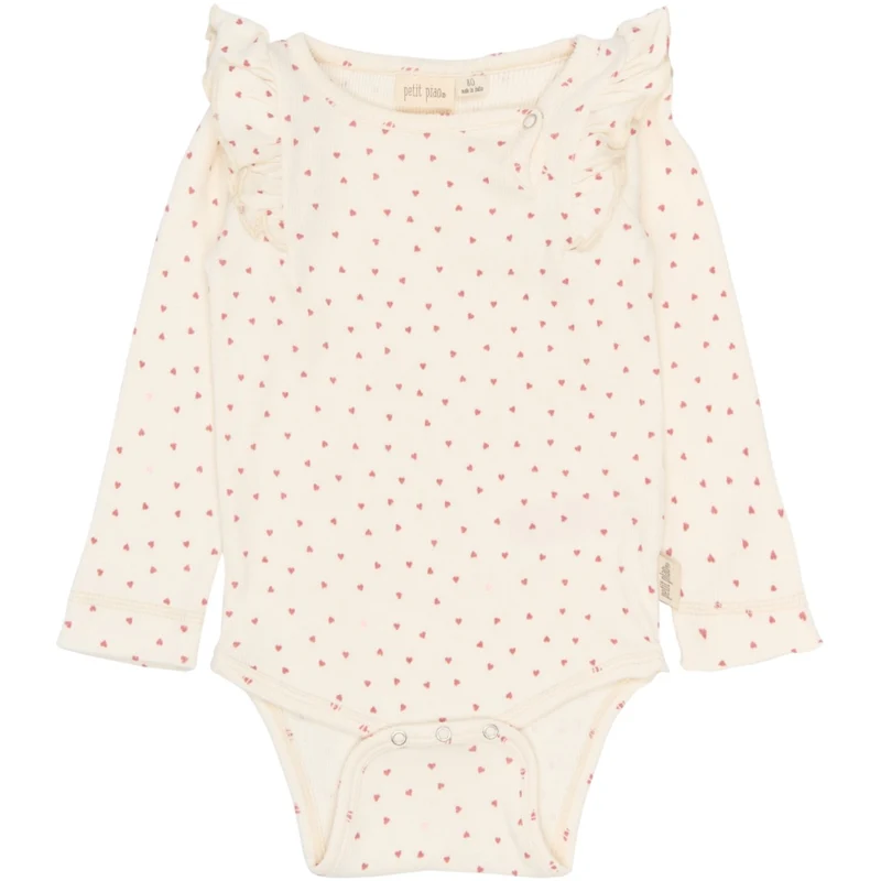 Petit Piao Eggnog Heart AOP PPSonja L_S Body